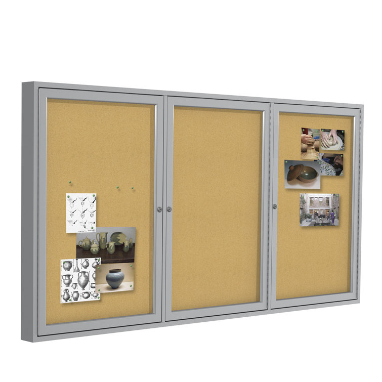 Ghent Wall Mounted Enclosed Bulletin Board & Reviews Wayfair